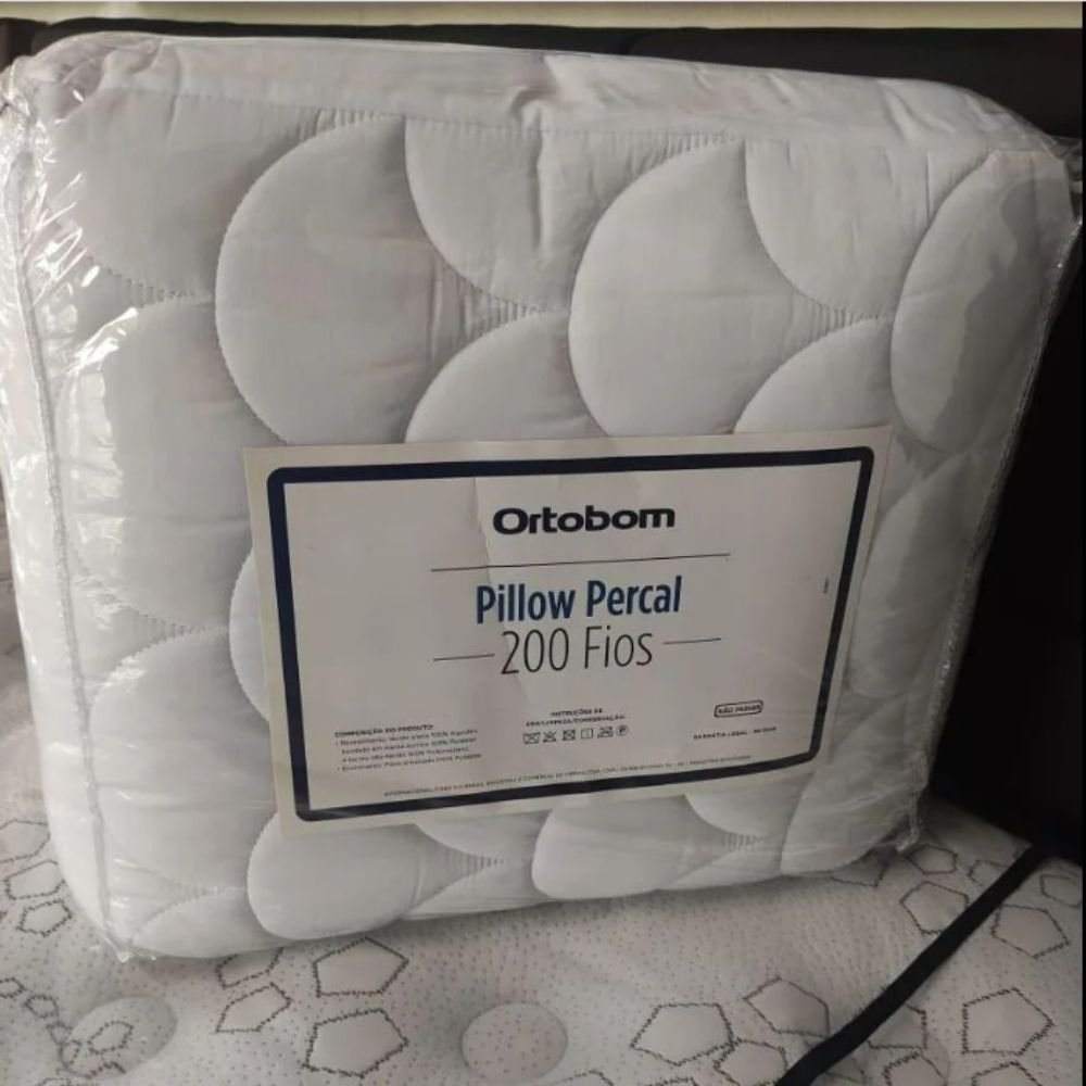 Pillow Top Casal Ortobom 200 Fios Percal 100% Algodão Hipoalérgico - 5