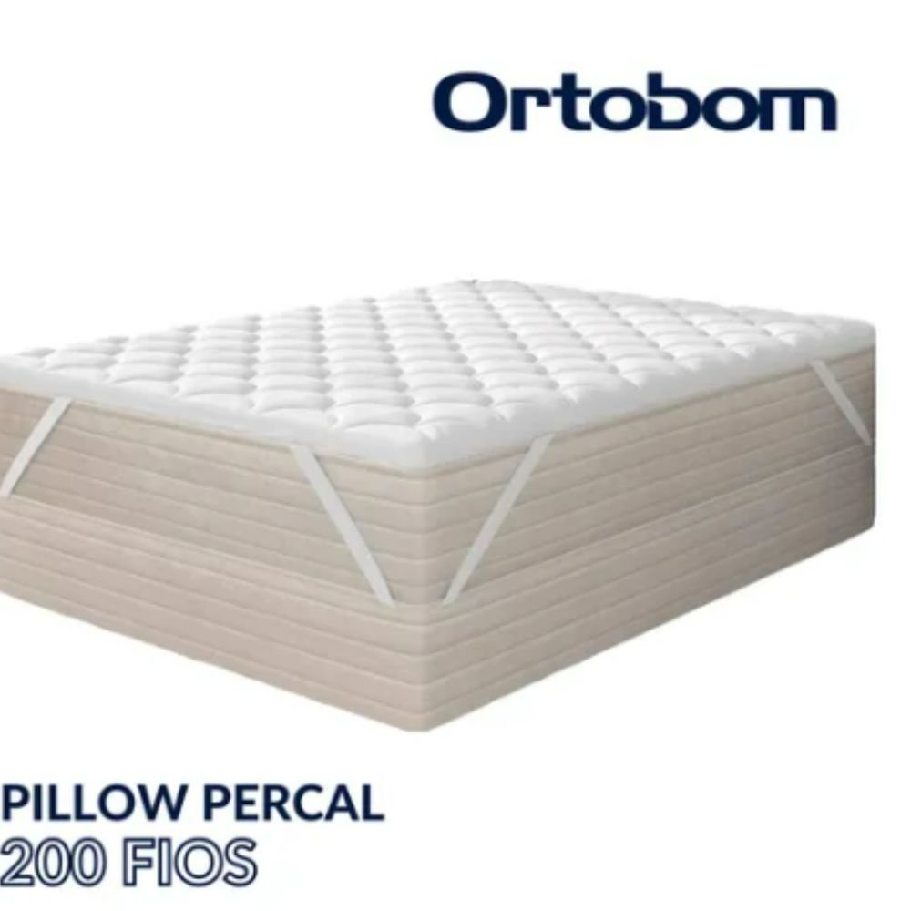 Pillow Top Casal Ortobom 200 Fios Percal 100% Algodão Hipoalérgico - 2