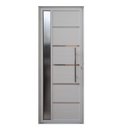 Ver imagem 1 de P. Pivotante Solara Alumínio com Visor 210 X 100 Pux. Tubolar Branco Lado Direito – Hale