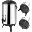 Ver imagem 2 de Garrafa Termica 8 Litros Inox Cafe Leite Quente Frio Agua Botijao Hotel Pousada Diamond Luxo