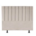 Ver imagem 2 de Kit Cabeceira e Calçadeira Baú Queen 160cm Carla Suede Bege - D A DECOR