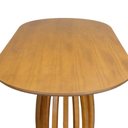 Ver imagem 5 de Mesa de Jantar Armonia 6 Lugares Oblongo MDF 180x90cm Amêndoa Base Retangular Laqueada