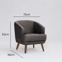 Ver imagem 2 de Poltrona para Sala de Estar Pés em Madeira Tamara