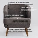 Ver imagem 7 de Poltrona para Sala de Estar Pés em Madeira Maciça Tamara
