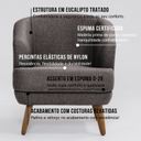 Ver imagem 7 de Poltrona para Sala de Estar Pés em Madeira Tamara