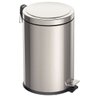Lixeira Inox com Pedal 20L Tramontina com Balde Interno Removível e Acabamento Polido Cinza - 1