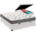 Ver imagem 1 de Cama Box Baú e Colchão Light Espuma D33 Casal Ortobom: Branco
