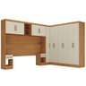 Guarda-roupa Casal Modulado Soberano 11 Portas 5 Gavetas Cinamomo/off White - Panorama Móveis - 3