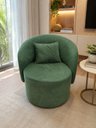Ver imagem 1 de Poltrona Orgânica Sala Recepção Alia Boucle Montijo Luxo
