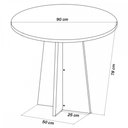 Ver imagem 4 de Mesa de Jantar 4 Lugares Belga Mel/Blonde/Nude - Viero Móveis