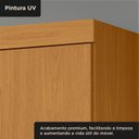 Ver imagem 4 de Guarda-Roupa Casal 6 Portas 2 Gavetas MDF Jatobá Yescasa Cinamomo