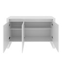 Ver imagem 4 de Balcão para Escritório 136cm com 3 Portas e 1 Prateleira ME4147 Branco