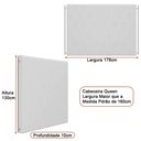 Ver imagem 4 de Cama Japonesa com Cabeceira Almeria Corea Queen Bouclé Off White - Sallar Home