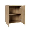 Ver imagem 5 de Armário Aéreo Escritório 60cm X 36cm 2 Portas F5 Office Cor:macadâmia