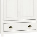 Ver imagem 7 de Guarda Roupa Casal 4 Portas 2 Gavetas Madeira Maciça Mazzaro F06 Branco Freijó - Lyam Decor