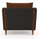 Ver imagem 5 de Poltrona Decorativa Aviv para Sala Escritório Recepção Luxo Linho Premium Easy Clean Corino Premium