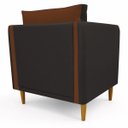 Ver imagem 4 de Poltrona Decorativa Aviv para Sala Escritório Recepção Luxo Linho Premium Easy Clean Corino Premium