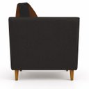 Ver imagem 3 de Poltrona Decorativa Aviv para Sala Escritório Recepção Luxo Linho Premium Easy Clean Corino Premium