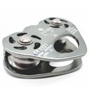 Ver imagem 1 de Polia Dupla em Linha Tirolesa 25kn Usce Uiaa para Corda e Cabo de Aço Cinza