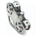 Ver imagem 2 de Polia Dupla em Linha Tirolesa 25kn Usce Uiaa para Corda e Cabo de Aço Cinza