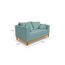 Ver imagem 3 de Sofa 2 Lugares Beny Suede Verde Oliva Madeira Store