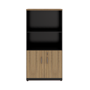Ver imagem 2 de Armário Executivo Savoia 30mm 160x80x45cm Macadamia/preto