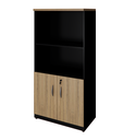 Ver imagem 1 de Armário Executivo Savoia 30mm 160x80x45cm Macadamia/preto