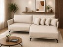 Ver imagem 2 de Sofá Ibiza Linho Off 1.90m Chaise Lado Direito ou Esquerdo – Design Moderno e Conforto Premium