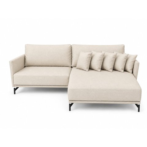 Sofá Ibiza Linho Off 1.90m Chaise Lado Direito ou Esquerdo – Design Moderno e Conforto Premium