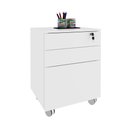 Ver imagem 5 de Gaveteiro Arquivo 48,8x64,5cm com Chave e Rodízio ME4148 Branco
