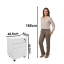 Ver imagem 6 de Gaveteiro Arquivo 48,8x64,5cm com Chave e Rodízio ME4148 Branco