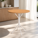 Ver imagem 2 de Base de Mesa Tubular Aço 0,60 Holanda para Madeira Proa Redondo Branca Jantar