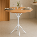 Ver imagem 3 de Base de Mesa Tubular Aço 0,60 Holanda para Madeira Proa Redondo Branca Jantar