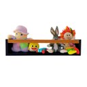 Ver imagem 5 de Prateleira para Livros Infantis Nicho Organizador Pelúcia Quarto de Criança Mdf Preto 55 Cm:madeira