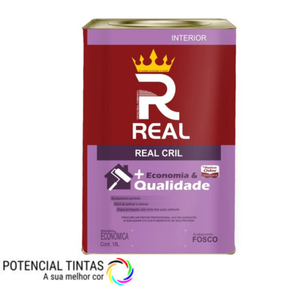 Latex Real Cril Branco 18l Cinza Cromio