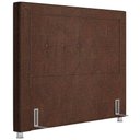 Ver imagem 1 de Cabeceira Cama Box Casal King 195 cm P05 Atenas Corino Marrom - Lyam Decor