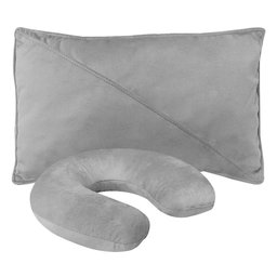 Maca Estofada Capitonê para Makeup Maquiagem Estética Cílios Veludo Cinza Claro SOFA STORE - 4