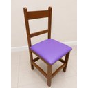 Ver imagem 1 de Cadeira de Jantar Estofada Itália - Marrom - Roxo