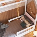 Ver imagem 6 de Cama Infantil Casinha com 2 Gavetas Infix C06 Branco/rosa - Mpozenato