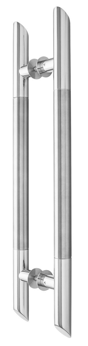 Puxador Porta de Madeira ou Vidro Ponta Diagonal Inox 304 - Polido / Escovado Loja da Indústria 1200