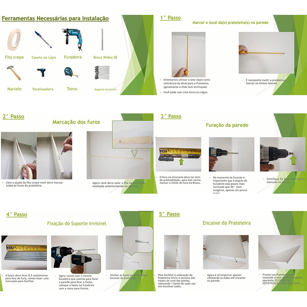 Kit 2 Prateleiras U Mdf 60x25 Preto Nicho Livros Revista - 5