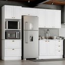 Ver imagem 2 de Cozinha Modulada 4 Pecas 272 Cm Ce373 Americana Branco Calcare Henn Branco Calcare