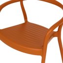 Ver imagem 5 de Kit 4 Cadeiras Tramontina Sissi com Braços Plástico Polipropileno Terracota Tramontina
