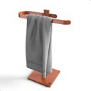 Ver imagem 4 de Porta Toalha Lavabo Bancada Toalheiro de Rosto Rose Fs