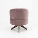 Ver imagem 6 de Poltrona Decorativa Chair Veludo Rosé Premium Giratória Sala Dekorien