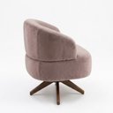 Ver imagem 5 de Poltrona Decorativa Chair Veludo Rosé Premium Giratória Sala Dekorien