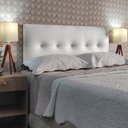 Ver imagem 1 de Cabeceira 140 Cama Box Berlim Botone Branco Corano Painel Rbl