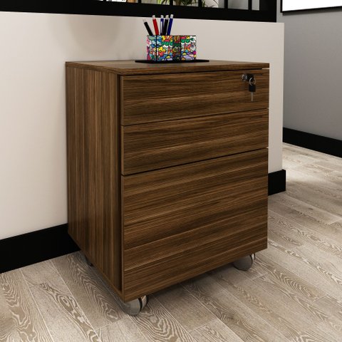 Gaveteiro Arquivo 48,8x64,5cm com Chave e Rodízio ME4148