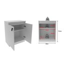 Ver imagem 6 de Balcão para Escritório 60cm com 1 Prateleira 2 Portas e Chave ME4149 Branco