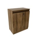 Ver imagem 7 de Balcão para Escritório 60cm com 1 Prateleira 2 Portas e Chave ME4149 Marrom